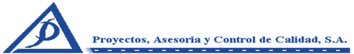 PROYECTOS ASESORIA Y CONTROL DE CALIDAD